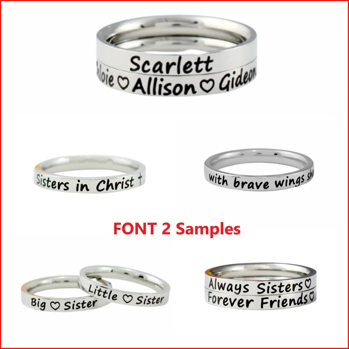 Custom Engraved Stainless Steel Ring
