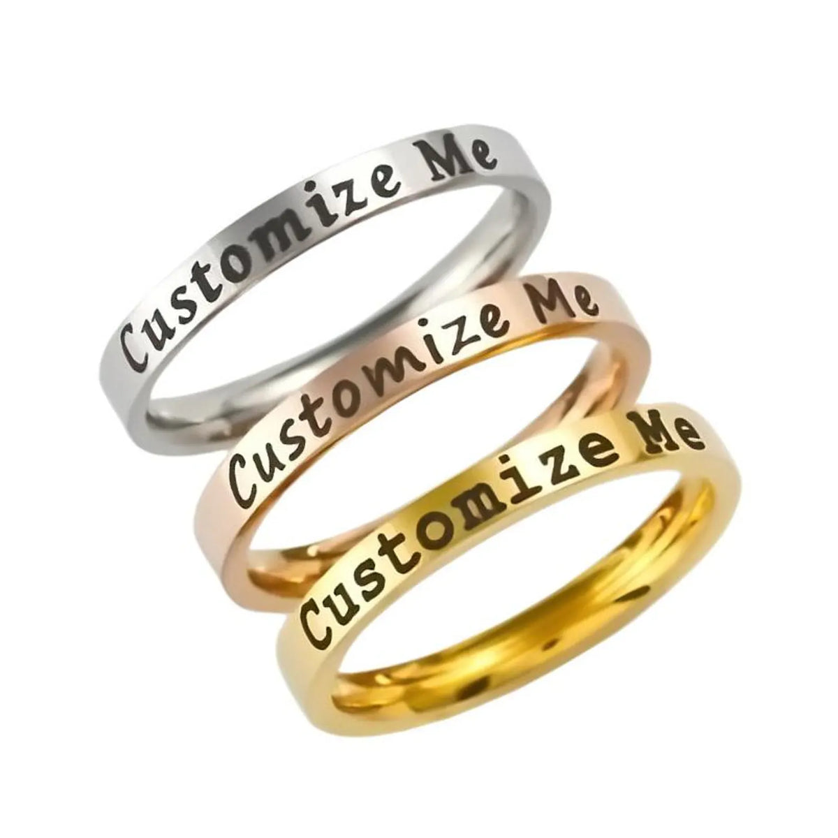 Custom Engraved Stainless Steel Ring