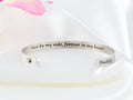 Once by My Side, Forever in My Heart - Secret Message Stainless Steel Cuff Bracelet, Customized Engraved Pet Memorial Name, Pets Owner Gift