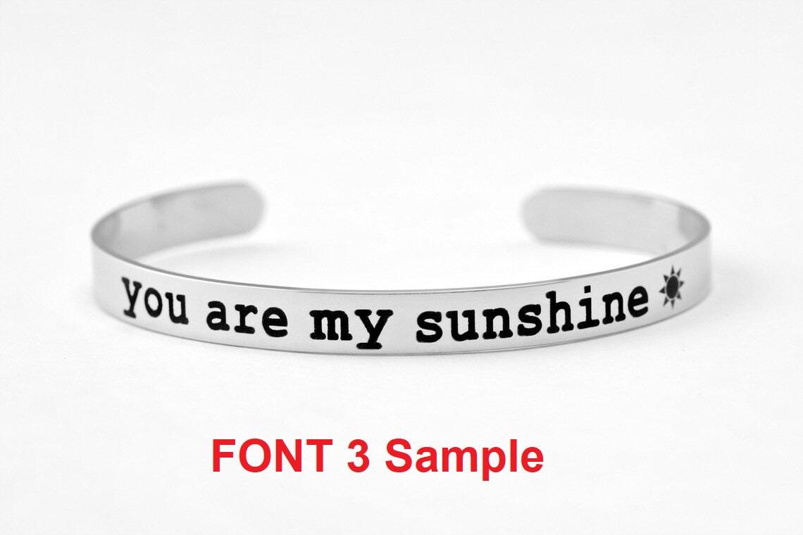 Customized Stainless Steel Cuff Bracelet – Personalized Engraved Bangle in Silver, Gold or Rose Gold, Custom Message Jewelry Gift for Her