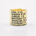 Custom Bible Verse Ring - Stainless Steel Stacking Band Ring, Personalized Engraved Scripture Jewelry, Religious Occasions and Everyday Wear