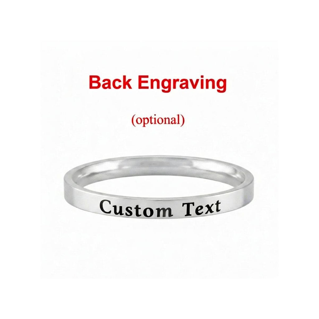 Custom Bible Verse Ring - Stainless Steel Stacking Band Ring, Personalized Engraved Scripture Jewelry, Religious Occasions and Everyday Wear