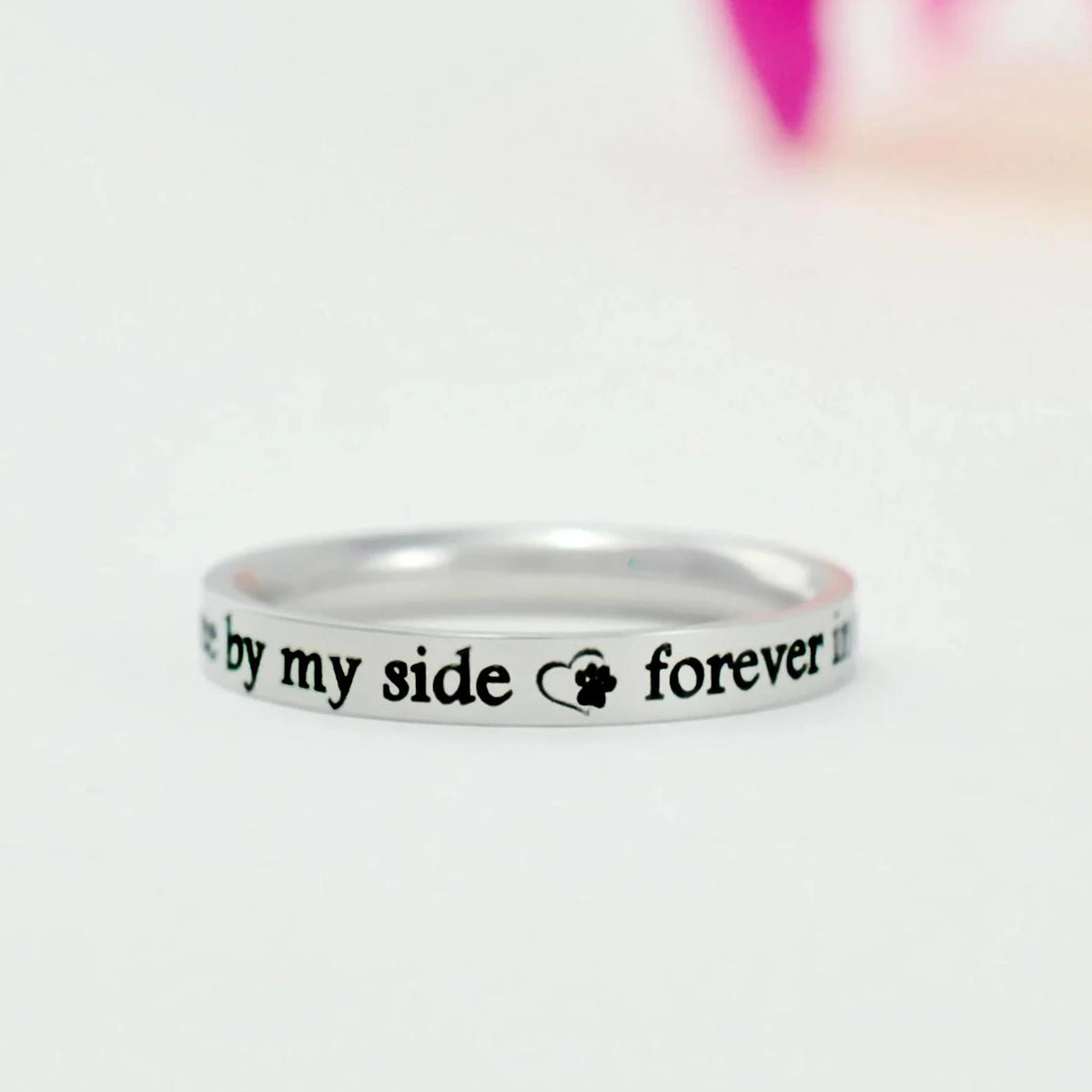 Once by My Side, Forever in My Heart — Pet Memorial Ring