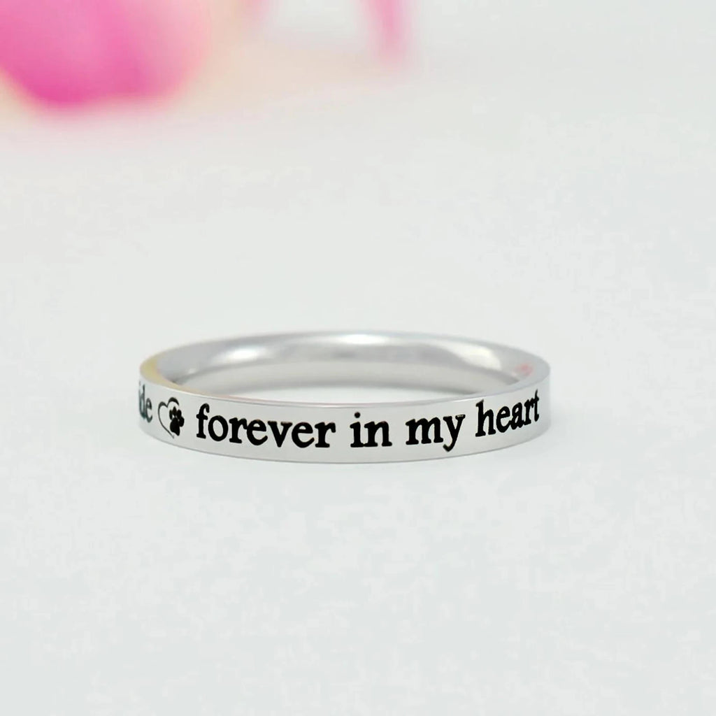 Once by My Side, Forever in My Heart — Pet Memorial Ring