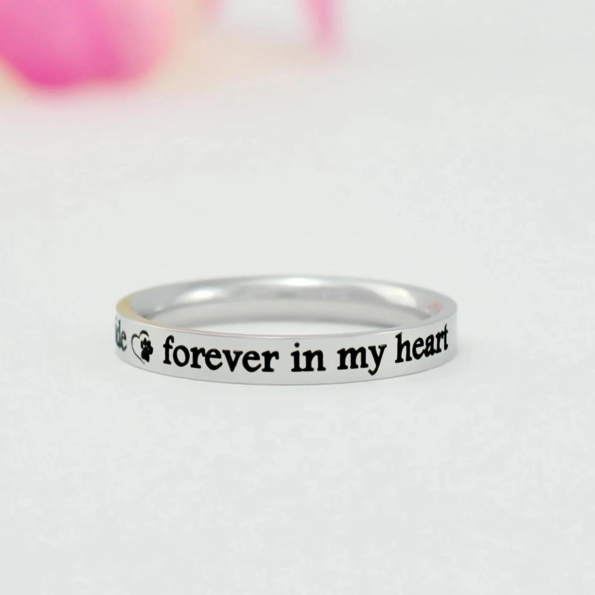 Once by My Side, Forever in My Heart — Pet Memorial Ring