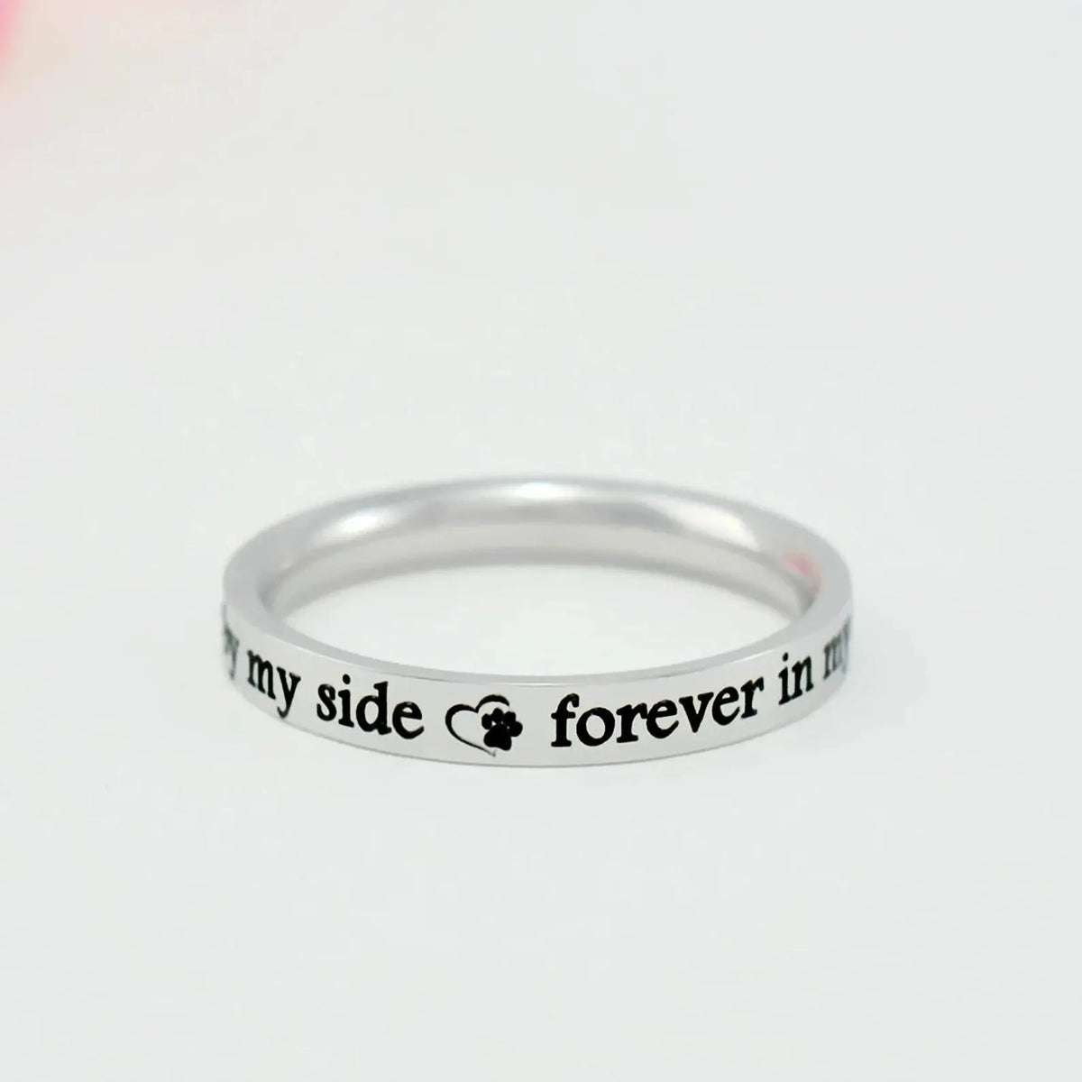 Once by My Side, Forever in My Heart — Pet Memorial Ring
